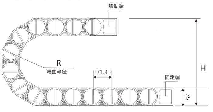 微型钢制拖链